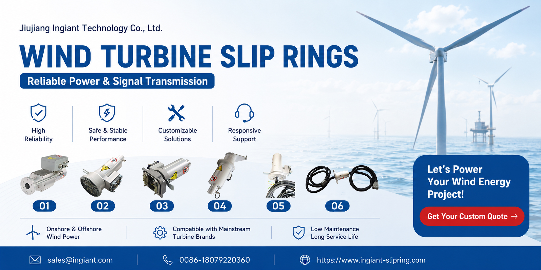 Ingiant wind turbine slip rings